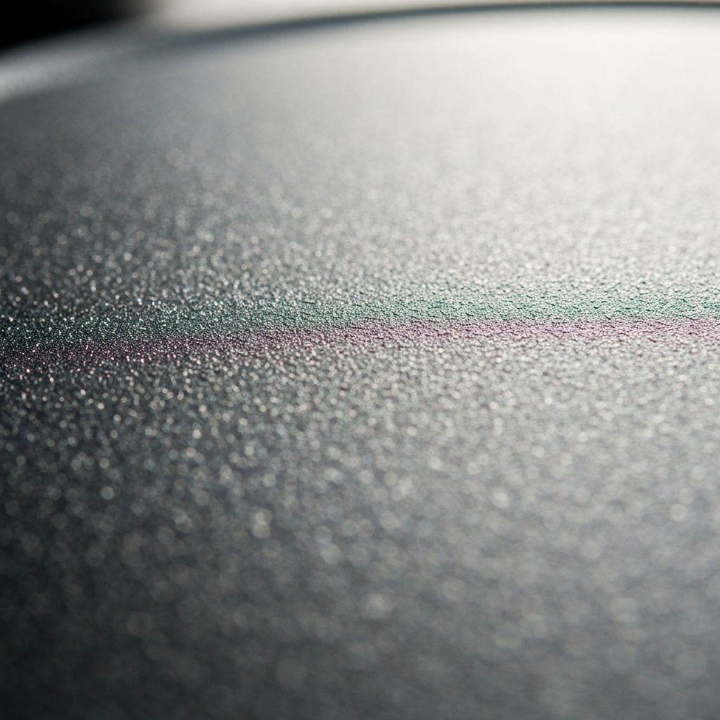 Close-up of GreenLife Thermolon ceramic coating technology on non-stick cookware