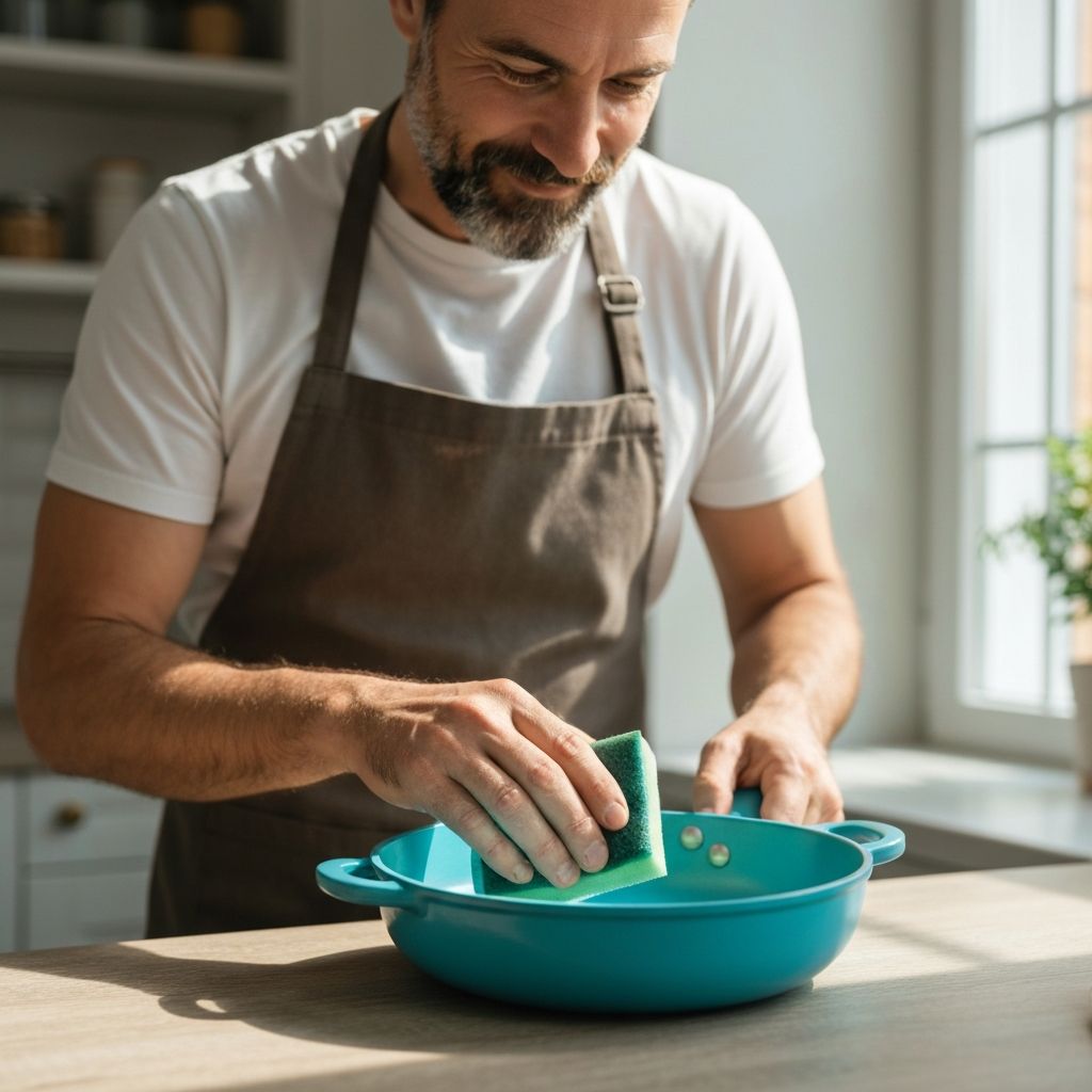 Cleaning new GreenLife ceramic pan before first use